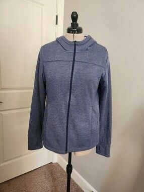 Danskin Navy Full-Zip Hoodie Sweatshirt